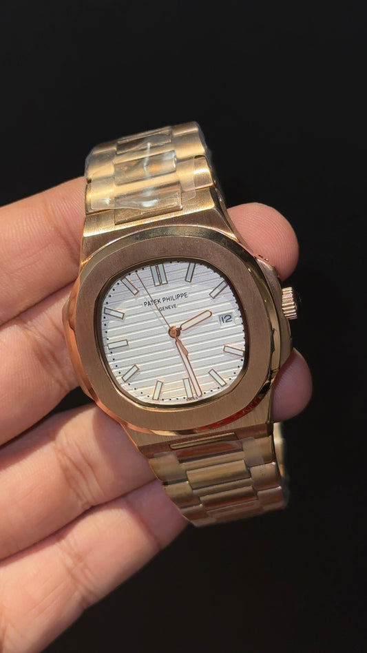 PP Auto | Rose Chain | White Dial