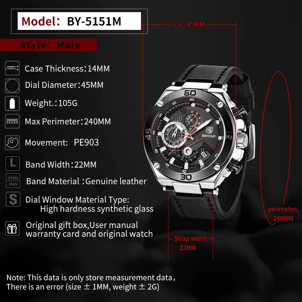 Benyar BY-5151 | Chronogarph Montre Edition