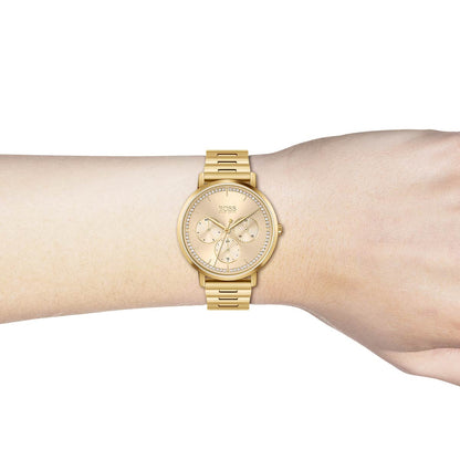 Hugo Boss Women’s Quartz Gold Stainless Steel Gold Dial 36mm 1502572