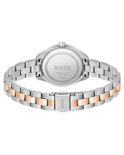 Hugo Boss Women’s Quartz Two-tone Stainless Steel Silver Dial 32mm 1502727