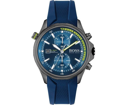 Hugo Boss Men’s Quartz Blue Silicone Strap Blue Dial 46mm 1513821 - twentyfour