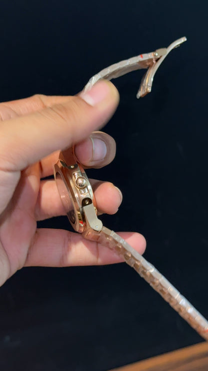 PP Auto | Rose Chain | Black Dial