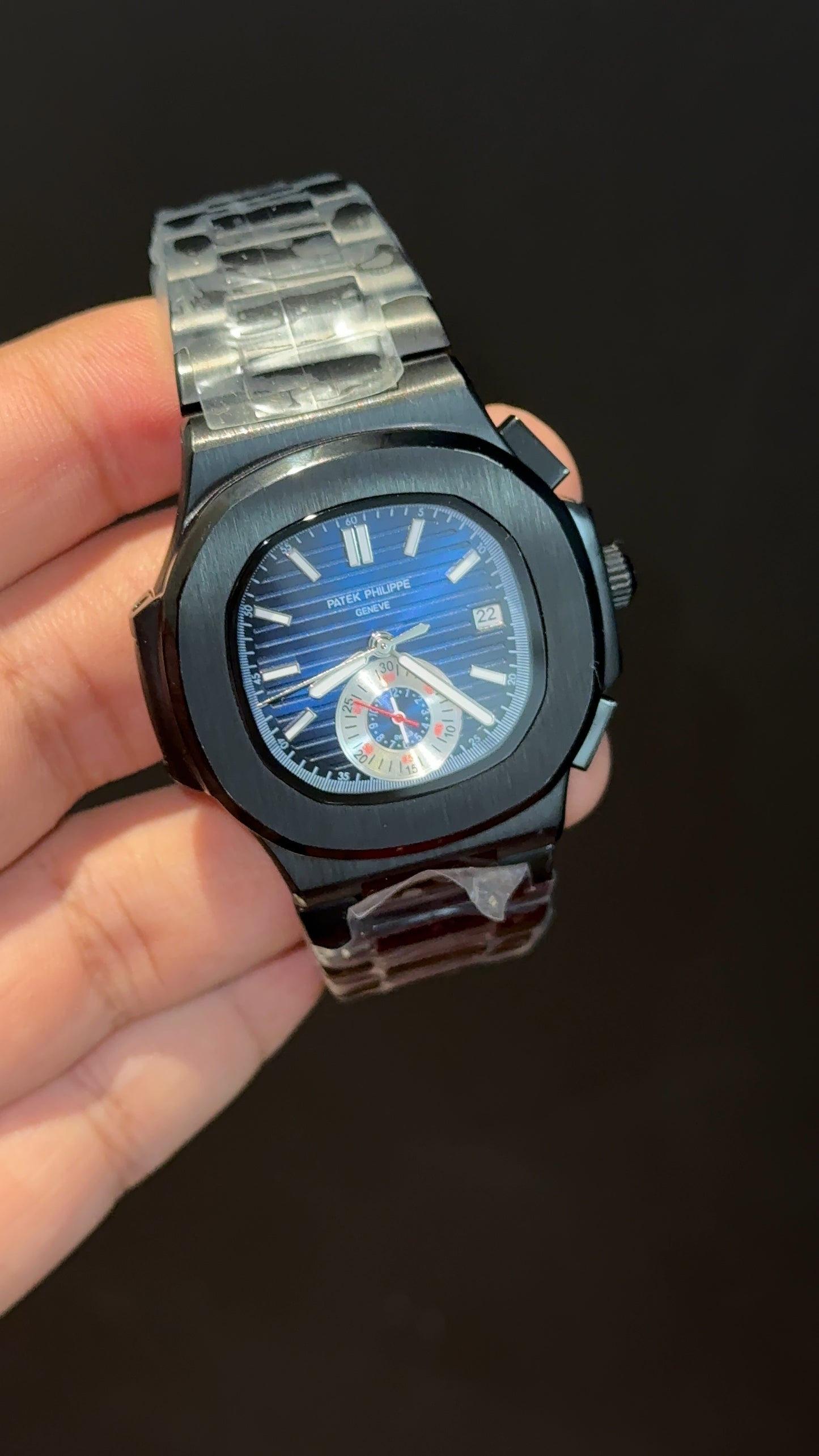 PP Auto | Single Time Edition | Black Chain | Dark Blue Dial