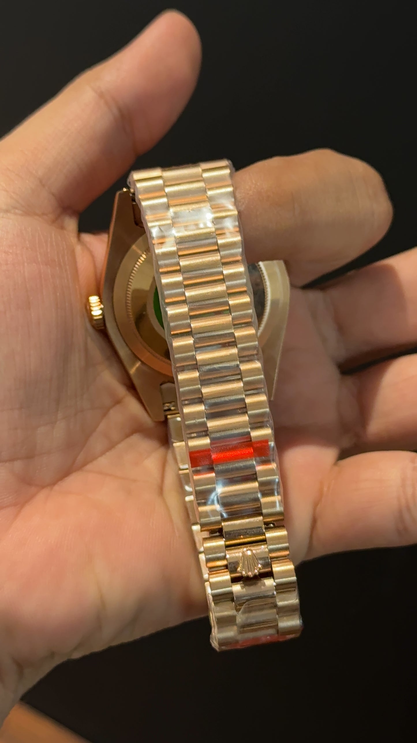Daydate | Diamond Bezel | Rose Chain | Diamond Digit | Gradient Choco Dial
