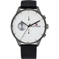 Tommy Hilfiger Men’s Quartz Leather Strap Silver Dial 44mm Watch 1791489 - twentyfour