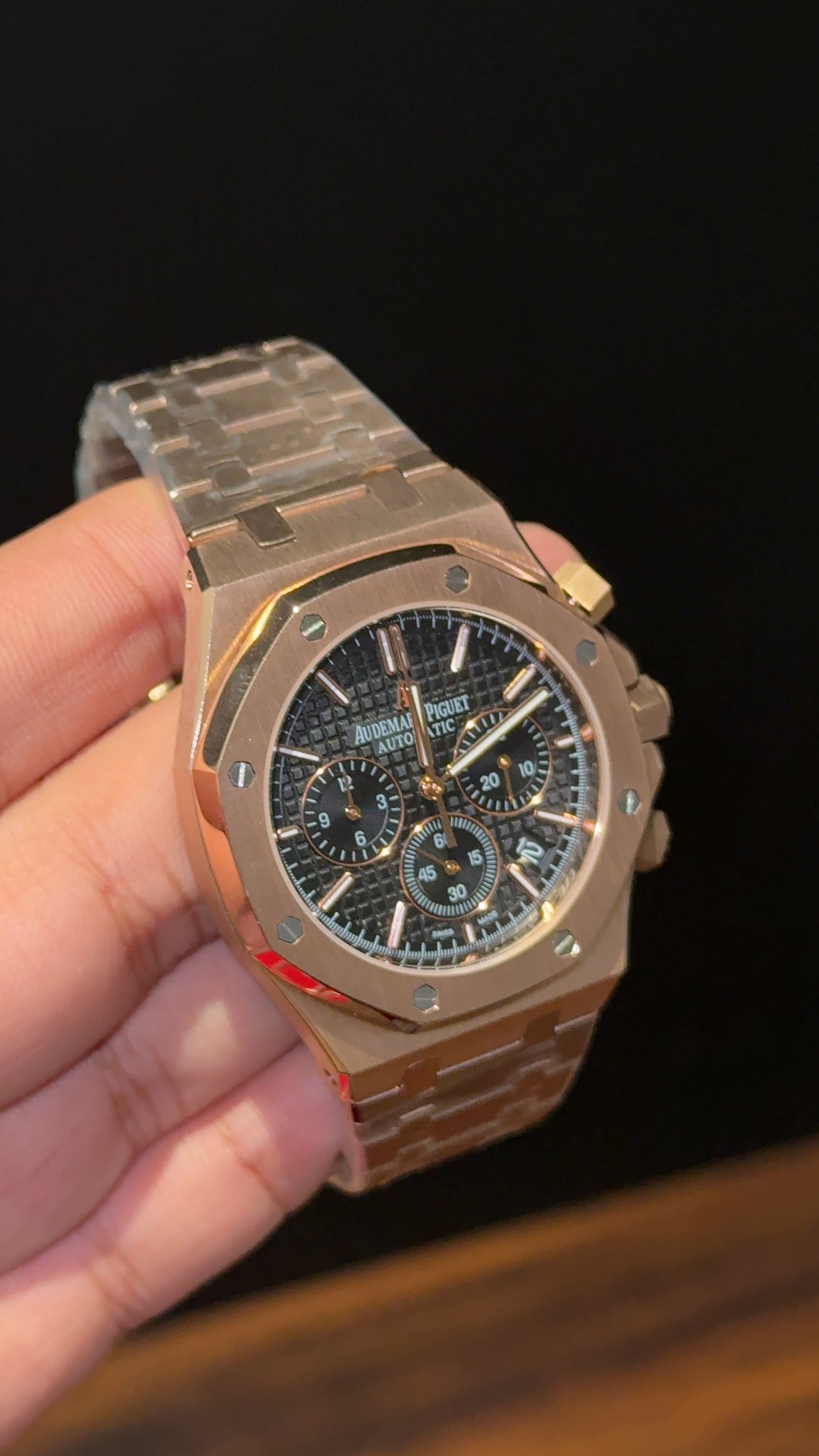 AP | Rose Chain | Chrono | Black Box Dial - twentyfour
