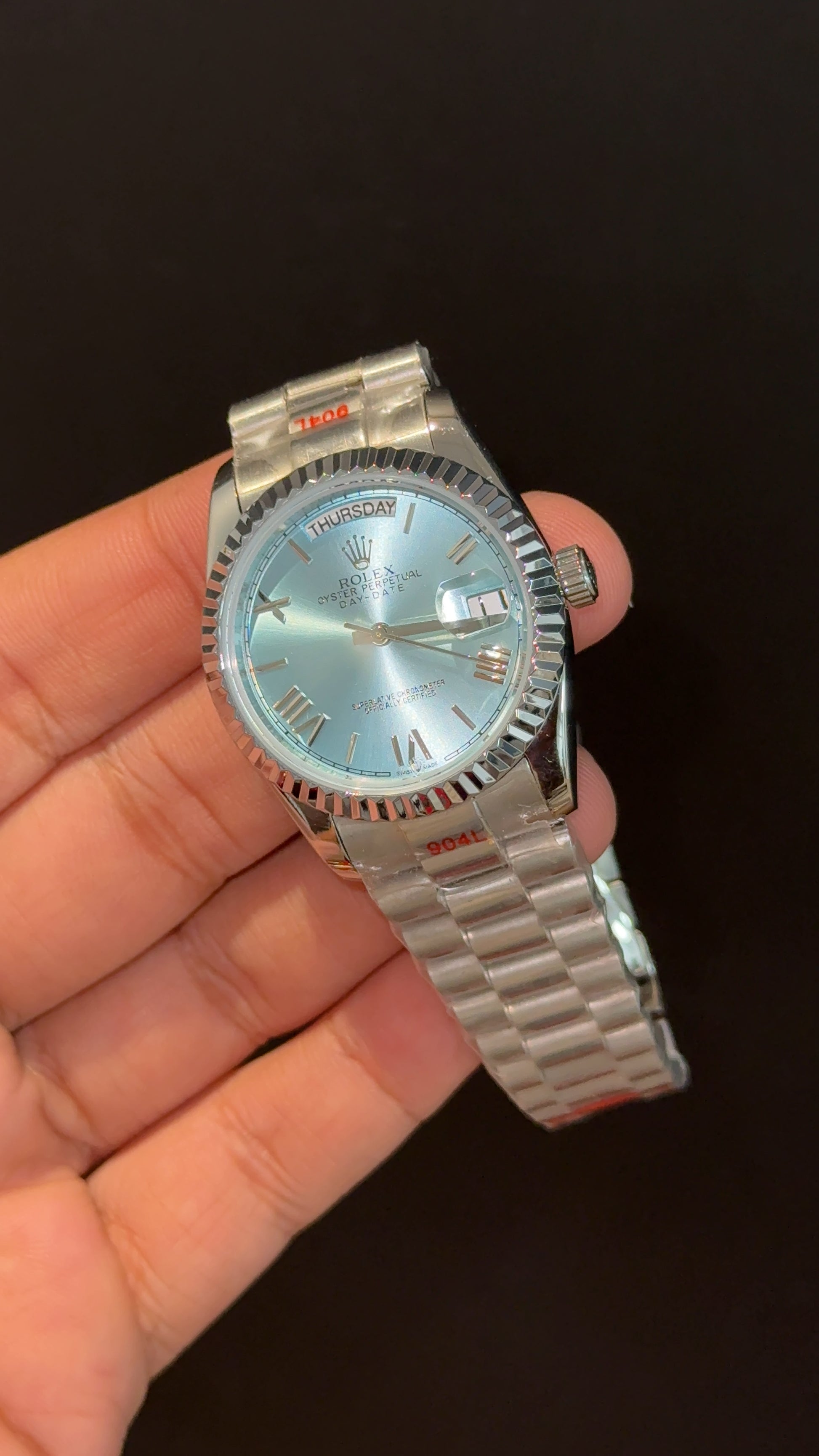 Daydate | 36mm | Silver Chain | Tiffany Dial - twentyfour