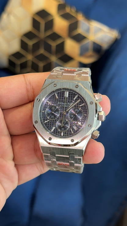 Ap Chrono | Silver | Blue Box Dial