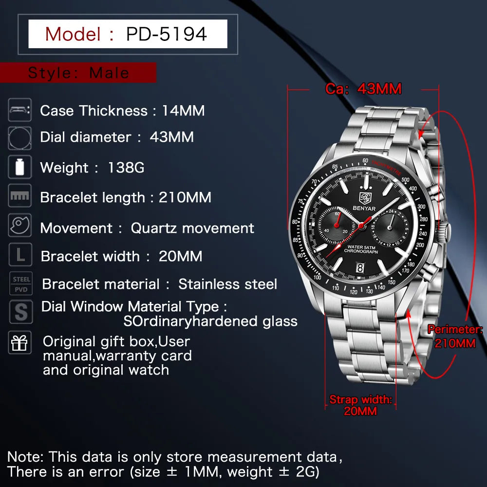 Benyar BY-5194 | Progressive Chronograph Edition