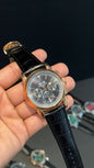Patek Century | Auto | Rose Grey Index Dial | Black leather strap - twentyfour