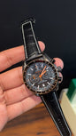 Omega Speedmaster | Black Strap | Black Case | Chrono | Orange Niddles | Black Dial - twentyfour