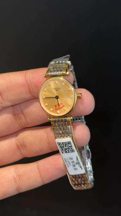 Longines | Woman | Gold Two Tone | Gold Diamond Dial - twentyfour