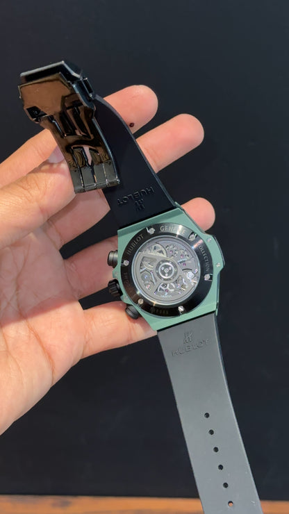 Premium Hublot | Big Bang Unico  Edition | Mint Green Strap | Mint Green Dial