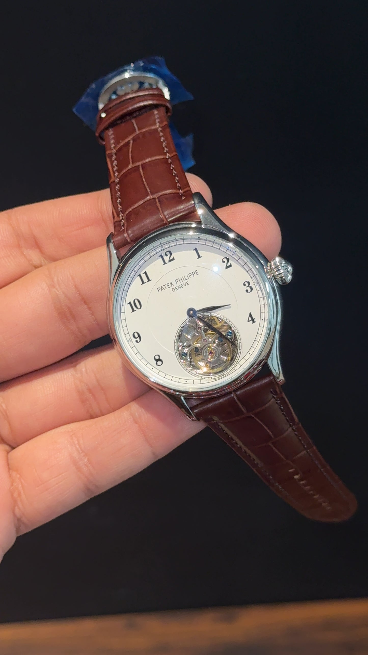Pp Auto | Pendulum | Silver | Brown Strap | White Digits Dial - twentyfour