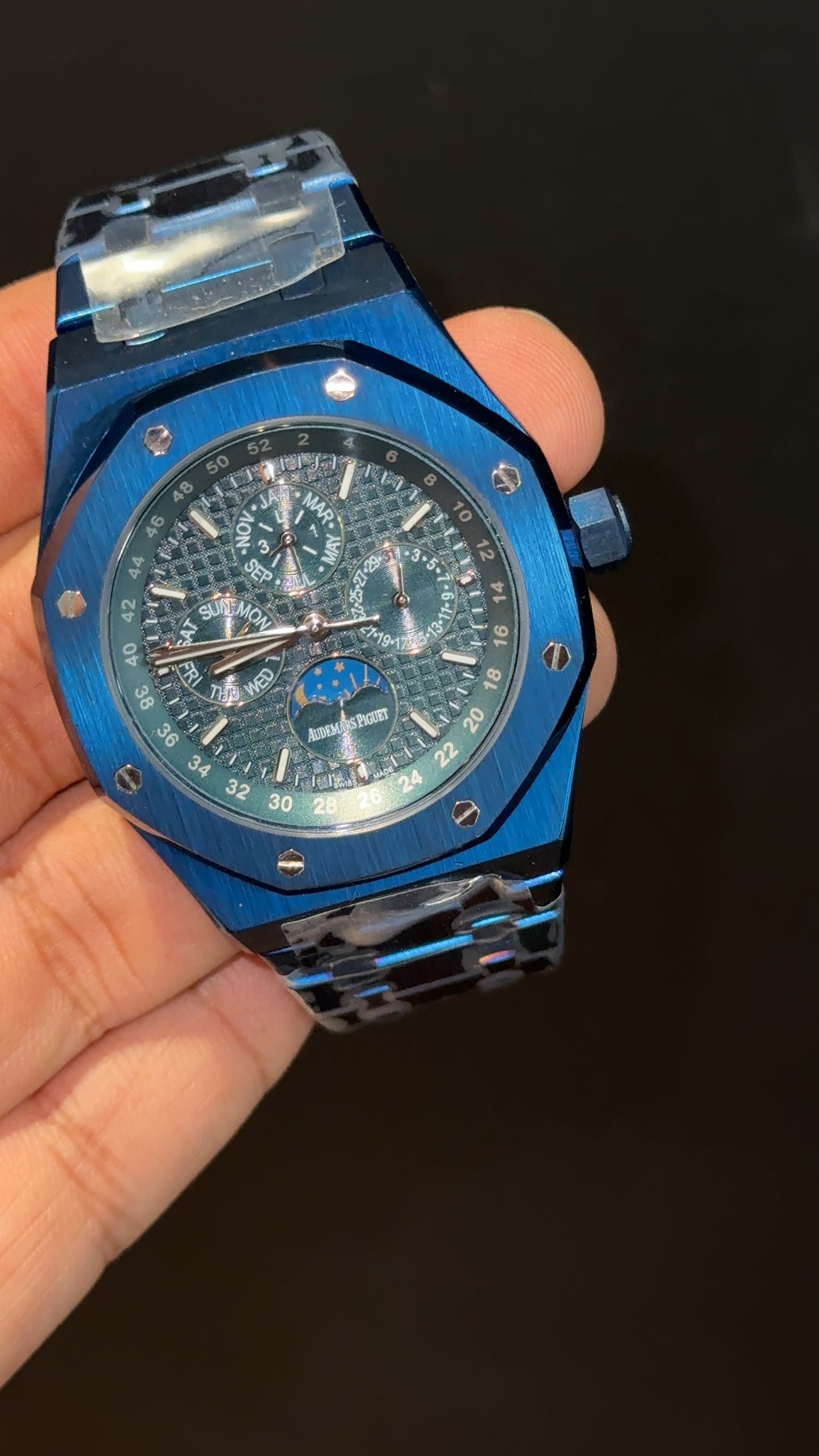 AP Auto | Blue Chain | Chrono Calendar | Blue Dial