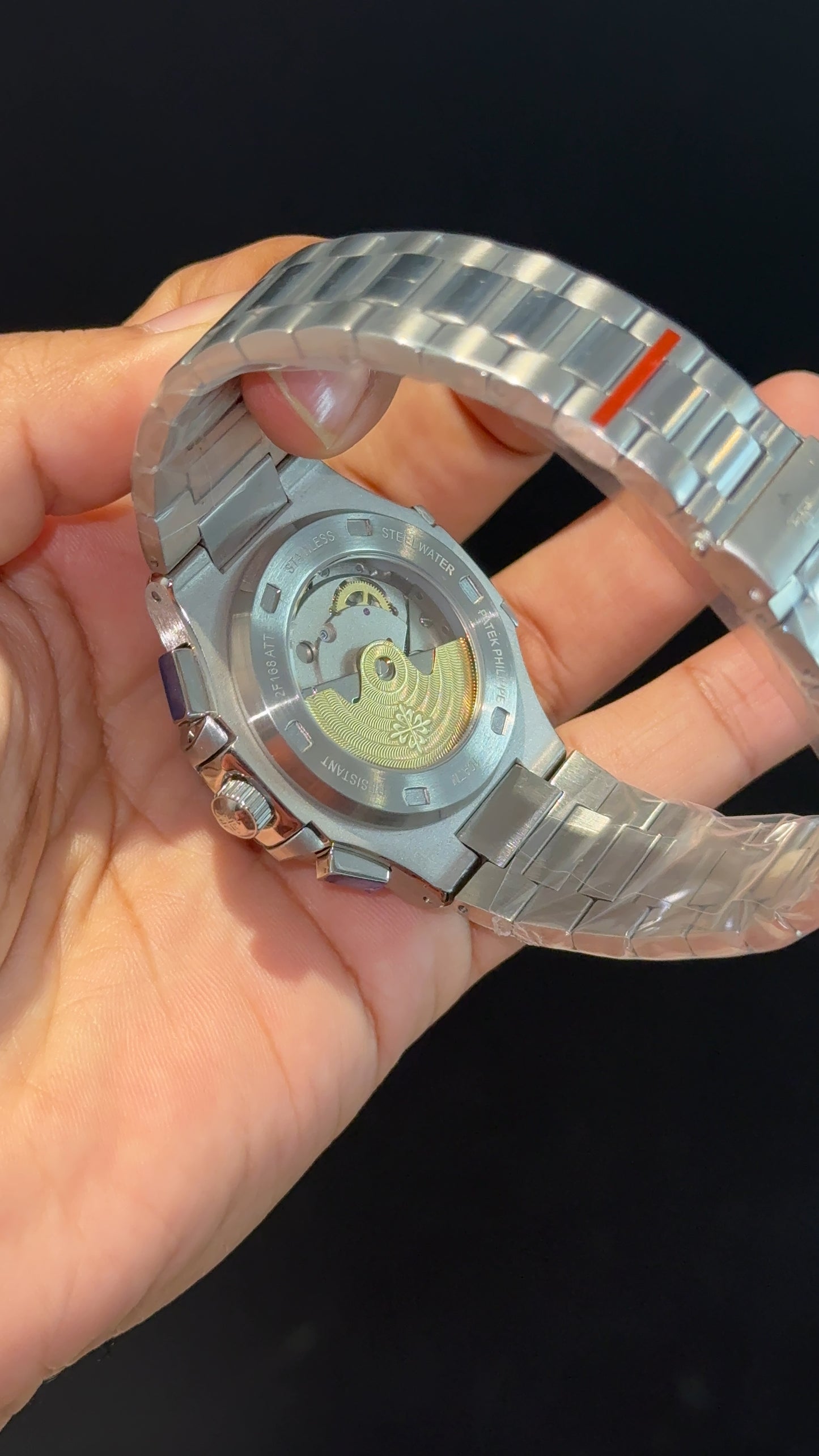 PP Auto | Silver Chain | Dual Time Edition | Sky Blue l Dial