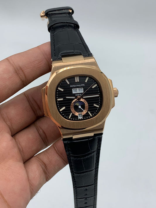 Patek Daydate Rose | Black Strap