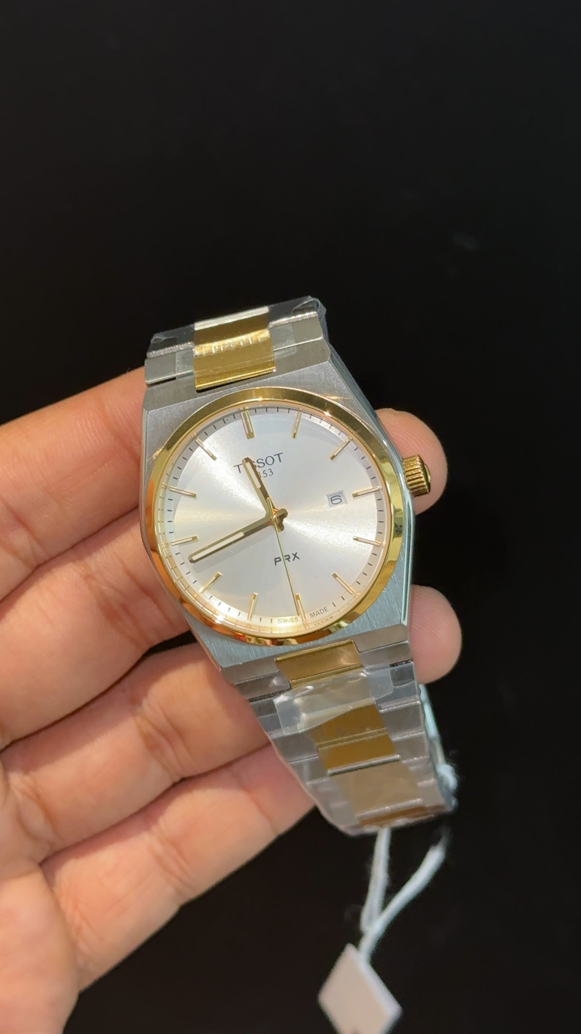 Tissot Prx | Quartz | Gold Two Tone | White Plain Dial - twentyfour