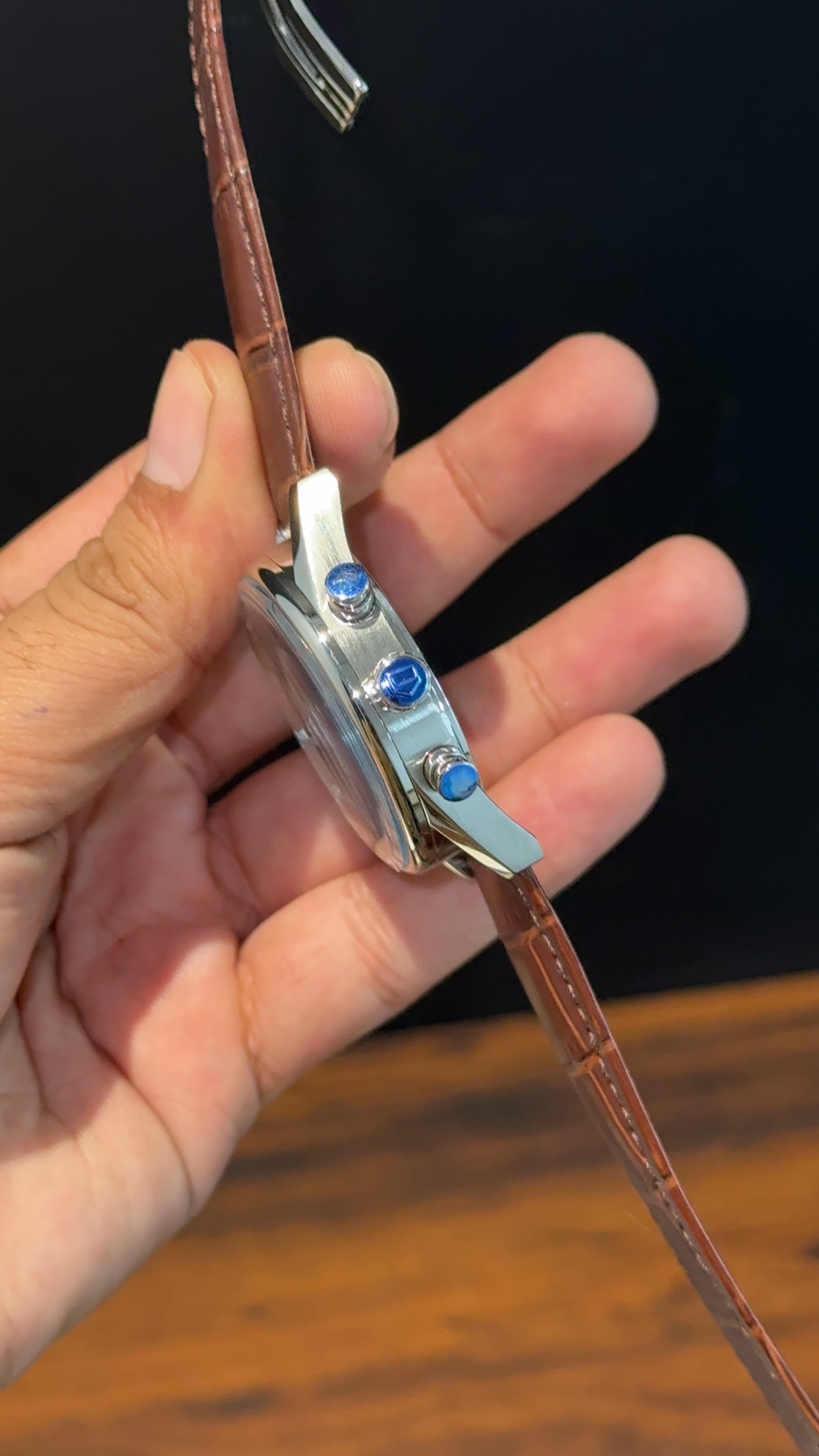 Tag Carrera | Brown Strap | Silver Bezel | Black Chrono | White Dial