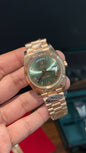 Premium DayDate | Rose Chain | Green Dial