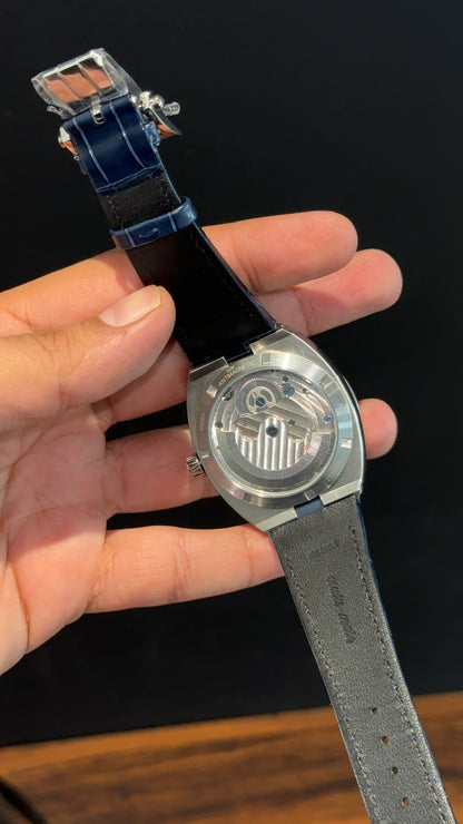 Vacheron Constantin | Silver  | Blue Leather Strap | Tourbillon | Shaddy Blue Dial