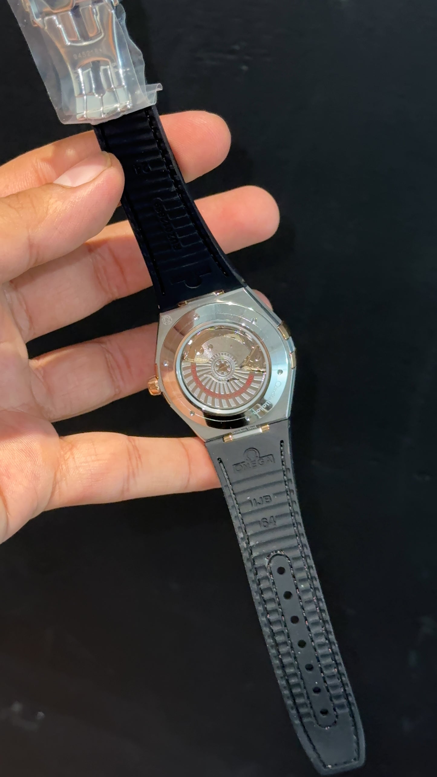Omega Constellation | Silver Black Case | Red Strap | Red Plain Dial - twentyfour