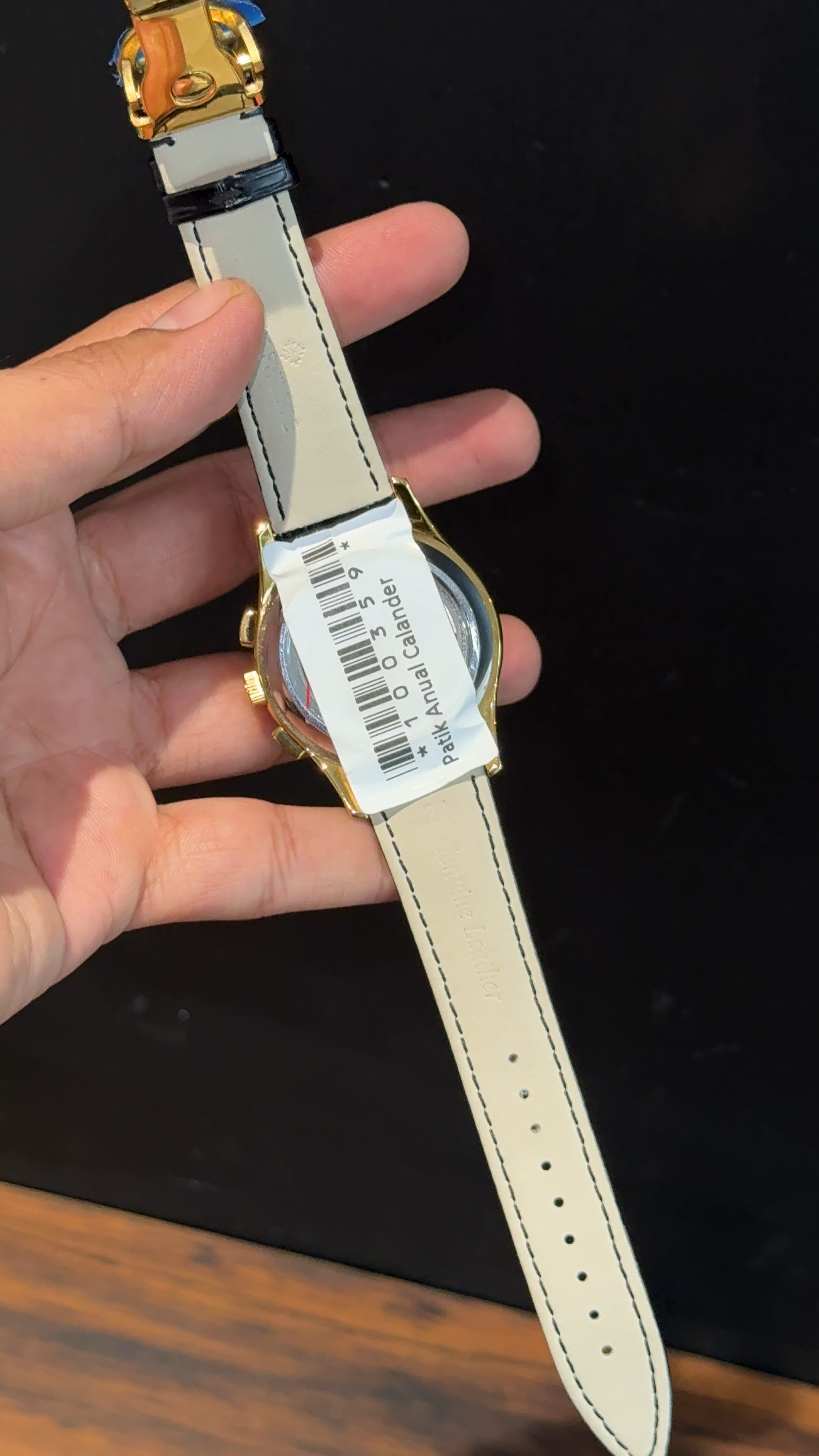Pp Auto | Annual Calendar Edition | Gold | Black Strap | White Dial - twentyfour