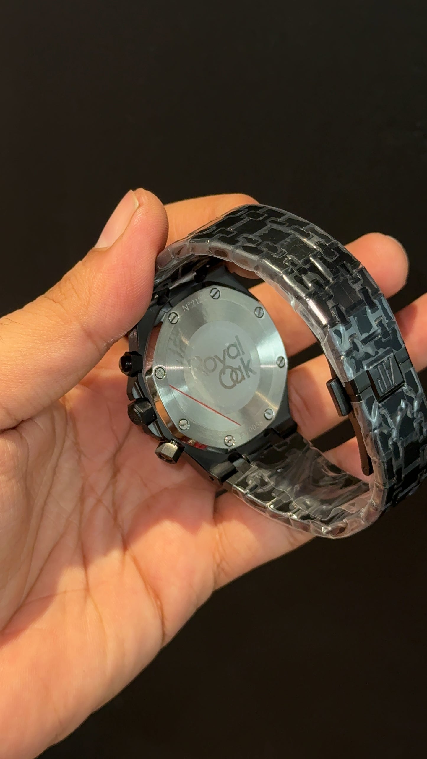 AP | Black Chain | Blue Chrono Dial