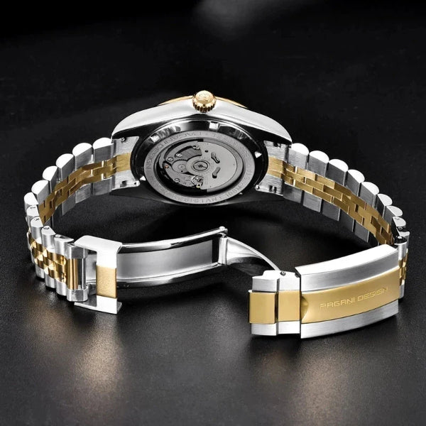 Pagani Design Datejust Black Two tone PD-1645 - twentyfour