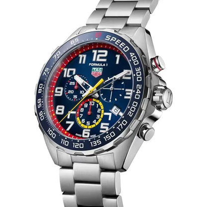 Tag Heuer Formula 1 Men’s Quartz Swiss Made Silver Stainless Steel Blue Dial 43mm Watch CAZ101AL.BA0842 - twentyfour