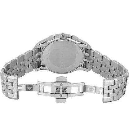Emporio Armani Men’s Chronograph Stainless Steel Silver Dial 45mm AR 1702