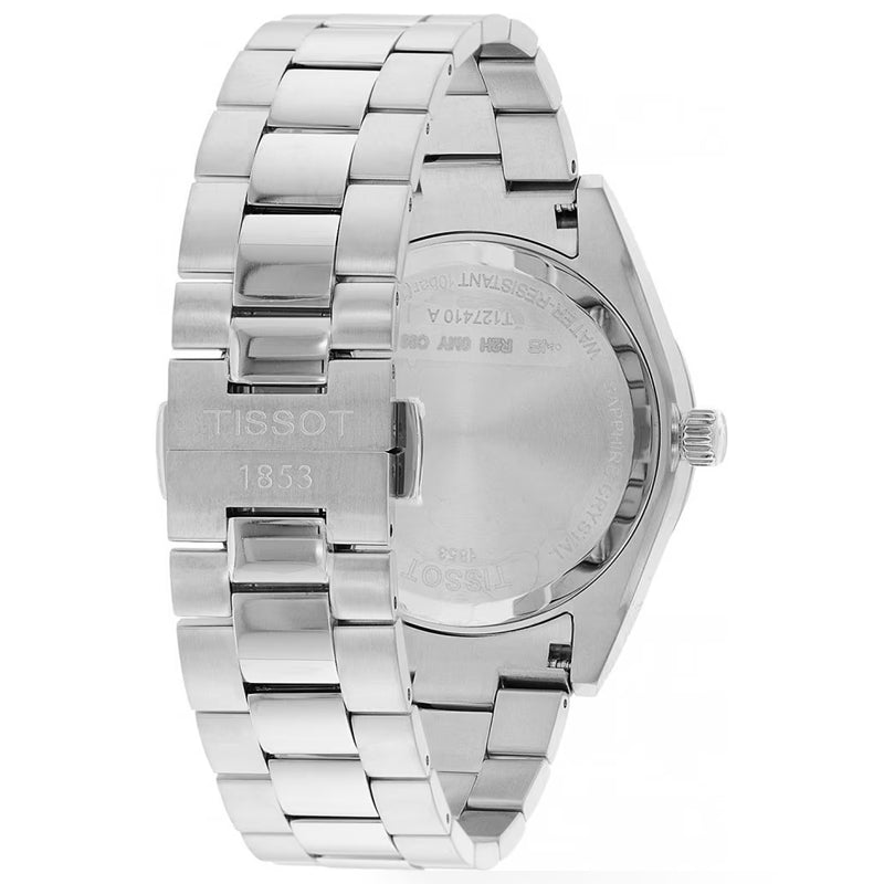 TISSOT Men’s Quartz Swiss-Made Silver Stainless Steel Black Dial 40mm Watch T127.410.11.051.00