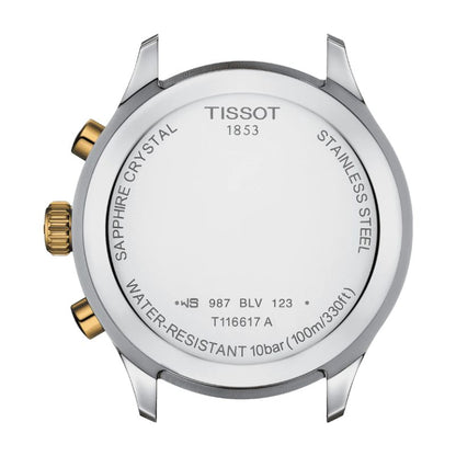 TISSOT Men’s Quartz Swiss-Made Two-tone Stainless Steel Champagne Dial 45mm Watch T116.617.22.021.00