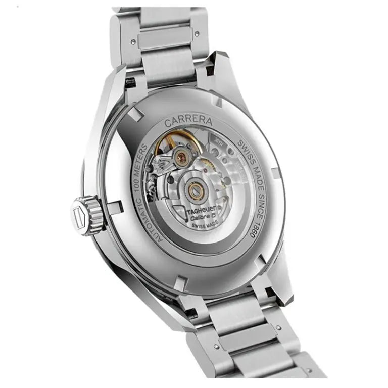 Tag Heuer Carrera Men’s Automatic Swiss Made Silver Stainless Steel Grey Dial 41mm | WAR201D.BA0723