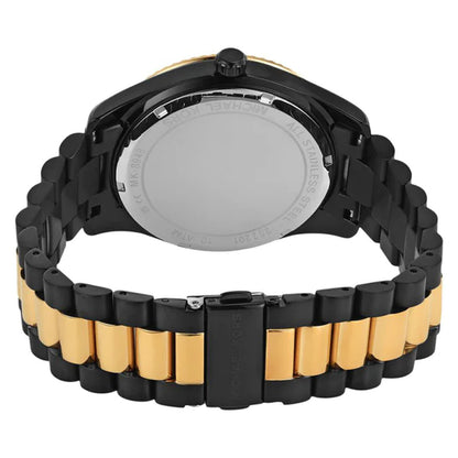 Michael Kors Unisex Quartz Two-tone Stainless Steel Black Dial 45mm Watch MK8948