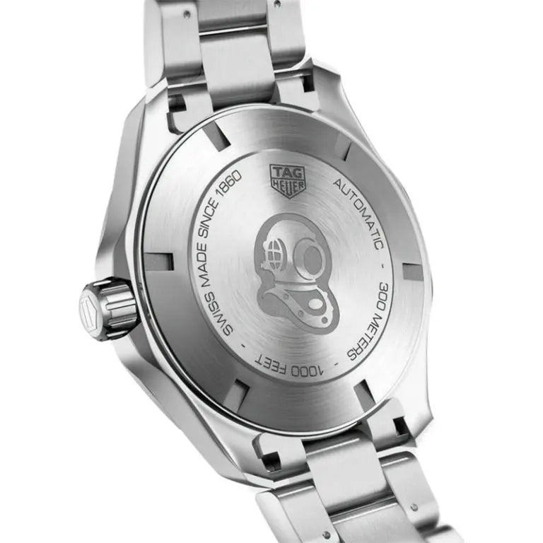 Tag Heuer Aquaracer Men’s Automatic Swiss Made Silver Stainless Steel Green Dial 43mm Watch WAY201S.BA0927 - twentyfour