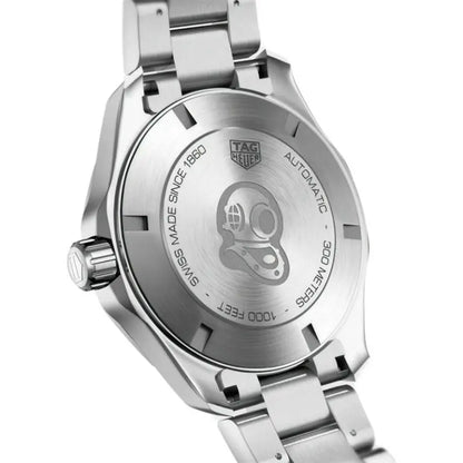 Tag Heuer Aquaracer Men’s Automatic Swiss Made Silver Stainless Steel Green Dial 43mm Watch WAY201S.BA0927 - twentyfour