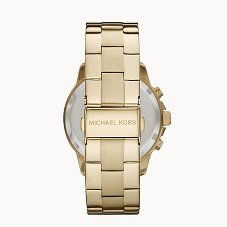 Michael Kors Men’s Quartz Gold Stainless Steel Gold Dial 42mm Watch MK5777