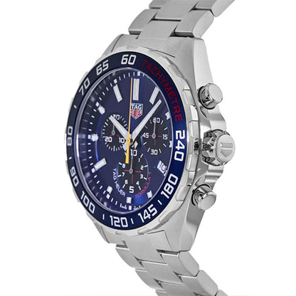 Tag Heuer Men’s Quartz Swiss Made Silver Stainless Steel Blue Dial 43mm Watch CAZ101AB.BA0842 - twentyfour