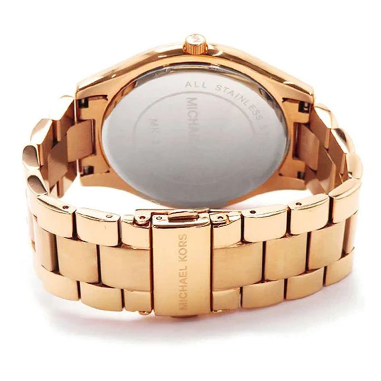 Michael Kors Women’s Quartz Rose Gold Stainless Steel Rose Gold Dial 42mm Watch MK3336