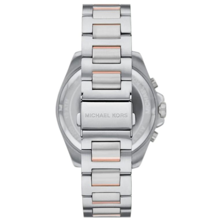 Michael Kors Men’s Quartz Two Tone Stainless Steel Blue Dial 45mm Watch MK9065