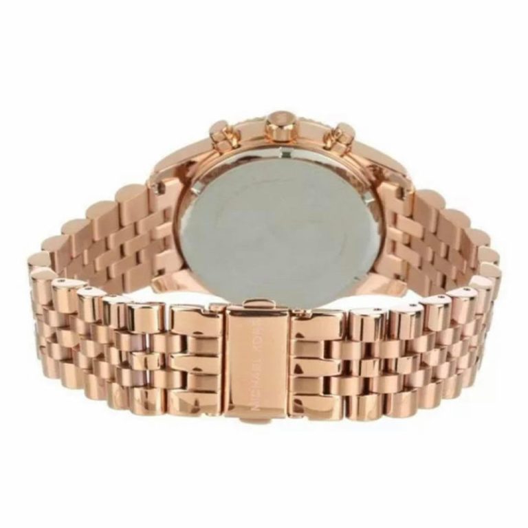 Michael Kors Women’s | Quartz Rose Gold Stainless Steel Silver White | Dial 45mm Watch MK 8313