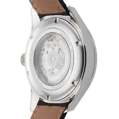 Tag Heuer Carrera Men’s Automatic Swiss Made Brown Leather Strap White Dial 41mm WAR201D.FC6291 - twentyfour