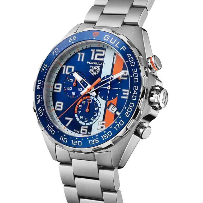 Tag Heuer Formula 1 Men’s Quartz Swiss Made Silver Stainless Steel Blue Dial 43mm Watch CAZ101AT.BA0842 - twentyfour