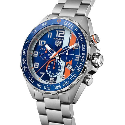 Tag Heuer Formula 1 Men’s Quartz Swiss Made Silver Stainless Steel Blue Dial 43mm Watch CAZ101AT.BA0842 - twentyfour