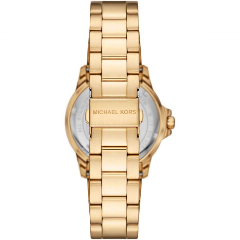 Michael Kors Men’s Quartz Gold Stainless Steel Black Dial 40mm Watch MK9078