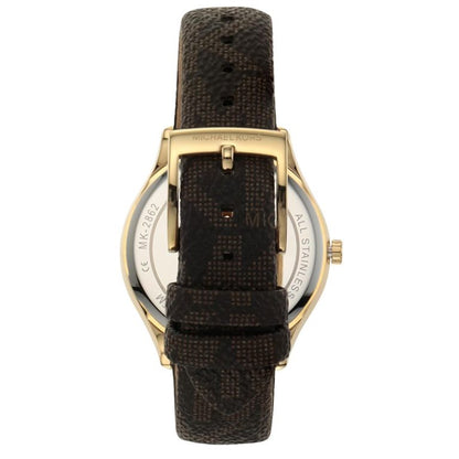 Michael Kors Women’s | Brown Leather Strap Gold Dial 33mm MK2862