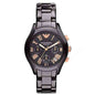 Emporio Armani Women’s Chronograph Ceramic Chain Black Dial 38mm AR1411 - twentyfour