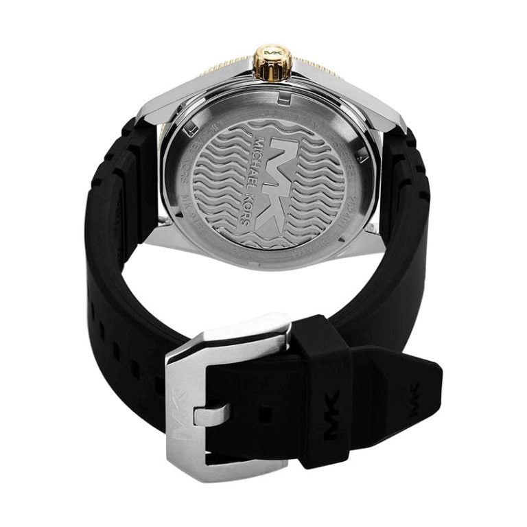 Michael Kors Men’s | Black Silicone Strap Green Dial 42mm MK9158
