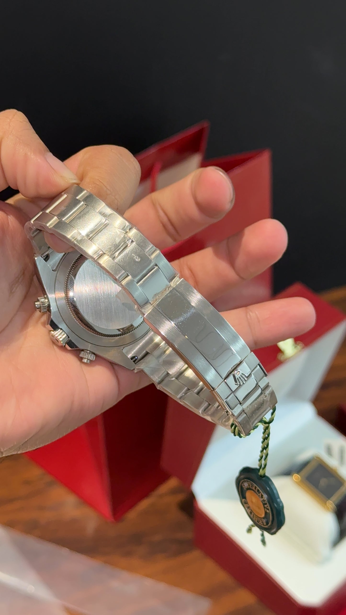 Daytona | Silver Chain | Black Chrono | White Dial